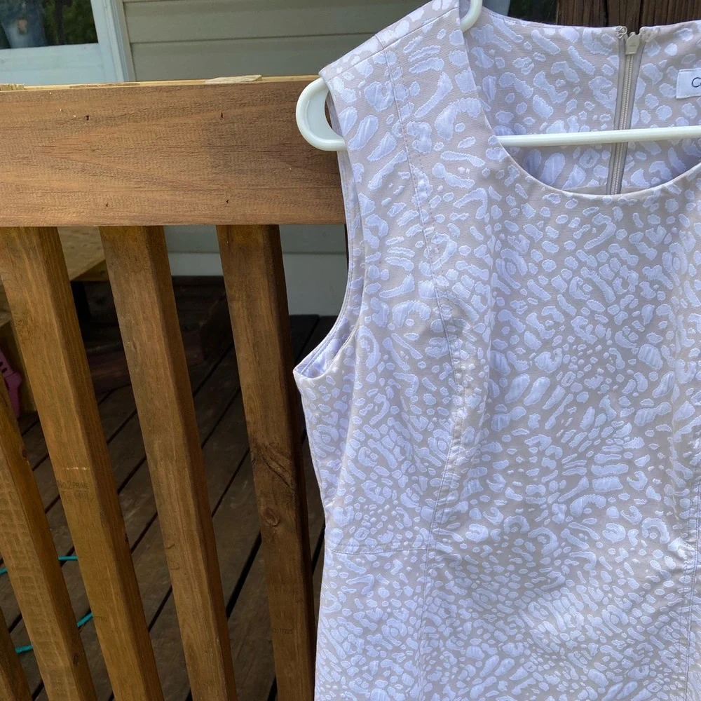 CALVIN KLEIN Leopard Print Sheath Dress - Picture 2 of 5